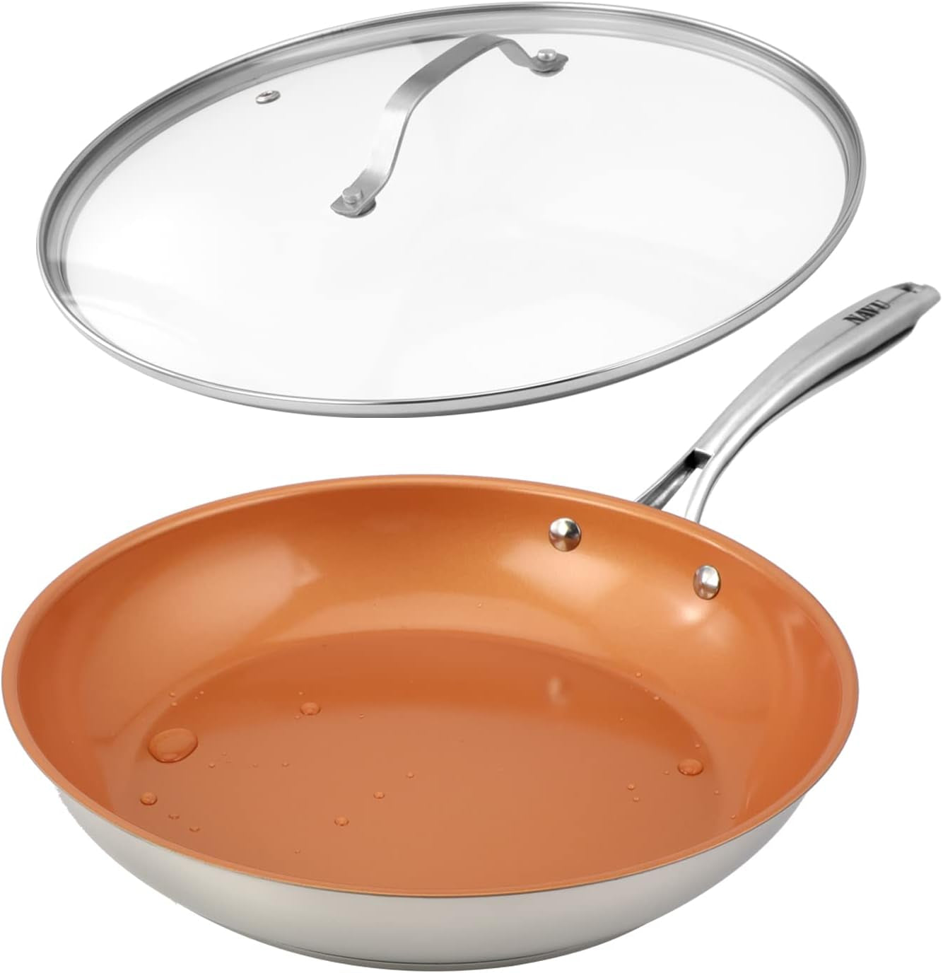 Frying Pan, Nonstick Egg Pans for Cooking, Non Stick Skillet Ceramic Coating Cookware (12")